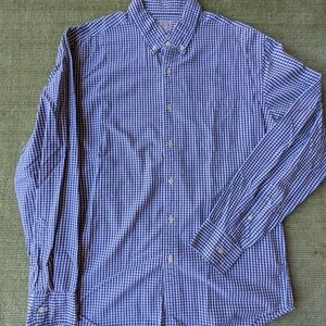 J. Crew Navy Gingham Men's Shirt